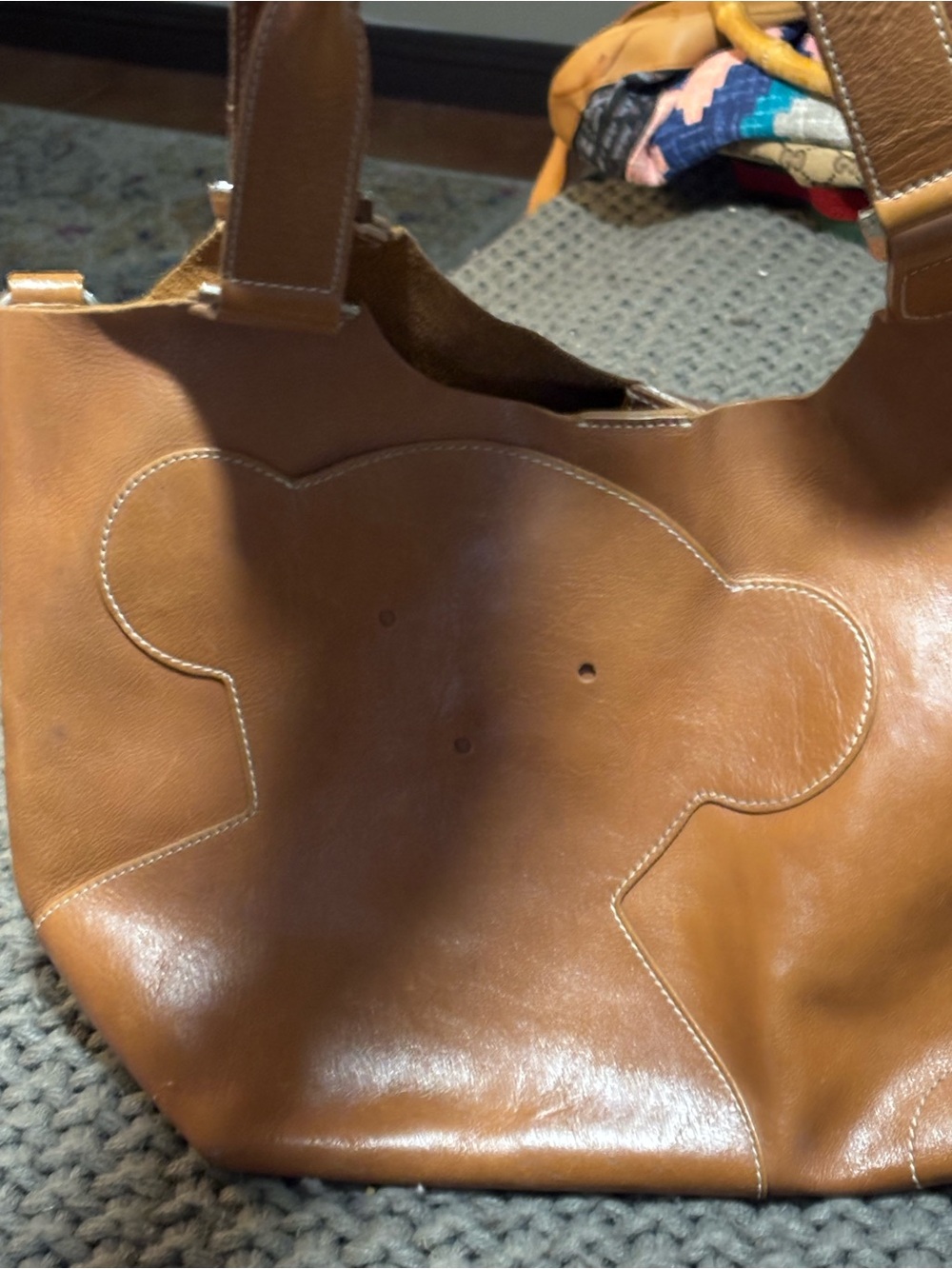 Tous brown leather shoulder bag